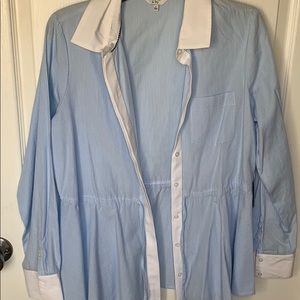 Crown & ivy Peplum button down/cardigan